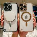 HOCE Frameless Clear Magnetic Phone Case For iPhone 15 14 13 12 11 Pro Max 14 15 Plus MagSafe Case Luxury Plating Borderless Ultra Thin Hard Transparent Back Cover. 