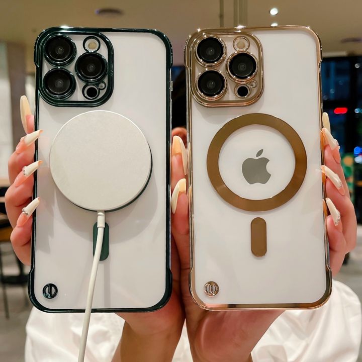 HOCE%20Frameless%20Clear%20Magnetic%20Phone%20Case%20For%20iPhone%2015%2014%2013%2012%2011%20Pro%20Max%2014%2015%20Plus%20MagSafe%20Case%20Luxury%20Plating%20Borderless%20Ultra%20Thin%20Hard%20Transparent%20Back%20Cover%20-%20Image%207