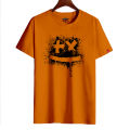 Orange Smile design Best Quality Casual গেঞ্জি ছেলেদের new tshirt | Half Sleeve genji for man.