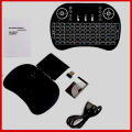 Mini Keyboard And Touchpad Mouse Combo i8 Multicolor RGB Backlit Rechargeable Handheld Wireless Keyboard Support PC Laptop Desktop Android TV Box. 