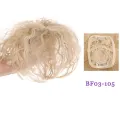 Black Fringe Brown Women Cover White Hair Hair Extensions Clip In Bangs Toupees High Temperature Fiber Topper Fake Hair Piece 3D Hair Bangs Corn Curly Bangs Head Top Wig Block. 