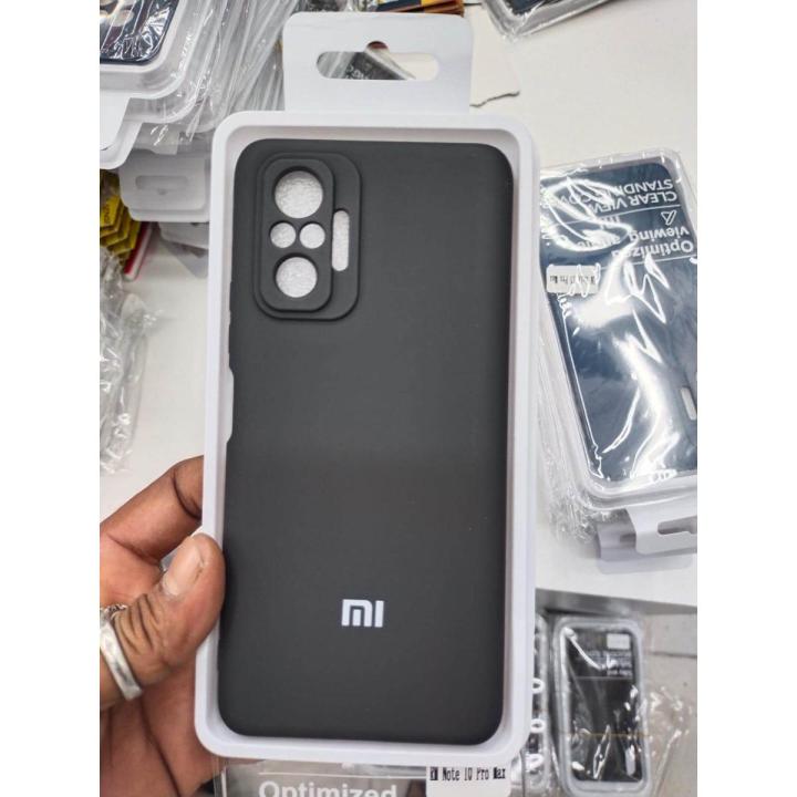For Xiaomi Redmi Note 10 Pro \ Note 10 Pro Max silicon Mobile Back cover - Phone - Camera - Camera