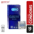 Durex Close Fit Invisible 49mm Small Better Fit Ultra Thin Condom - 10Pcs Pack. 
