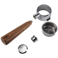 51mm Portafilter for Delonghi ECP3420/EC155/BCO430/EC260, 51mm Bottomless Portafilter 2 Ears Handle Replacement Parts. 