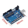 【happy one】Set UNO Official Box ATMEGA16U2+MEGA328P Chip For Arduino UNO Development board USB CABLE. 