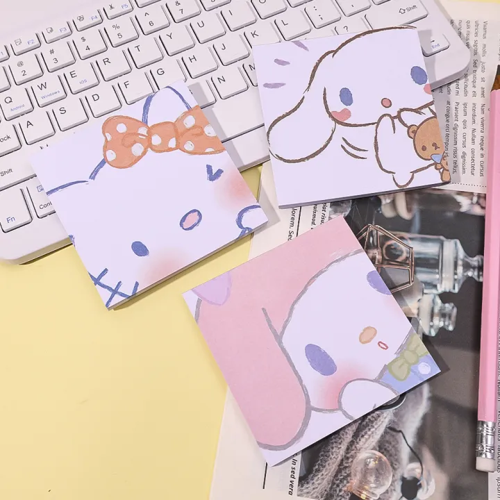 New%2050heet/et%20ticky%20Note%20Pad%20Memo%20Pad%20Kawaii%20anrio%20Cinnamoroll%20Anime%20Notepad%20Notebook%20chool%20tationery%20Office%20upplie%20-%20Image%208
