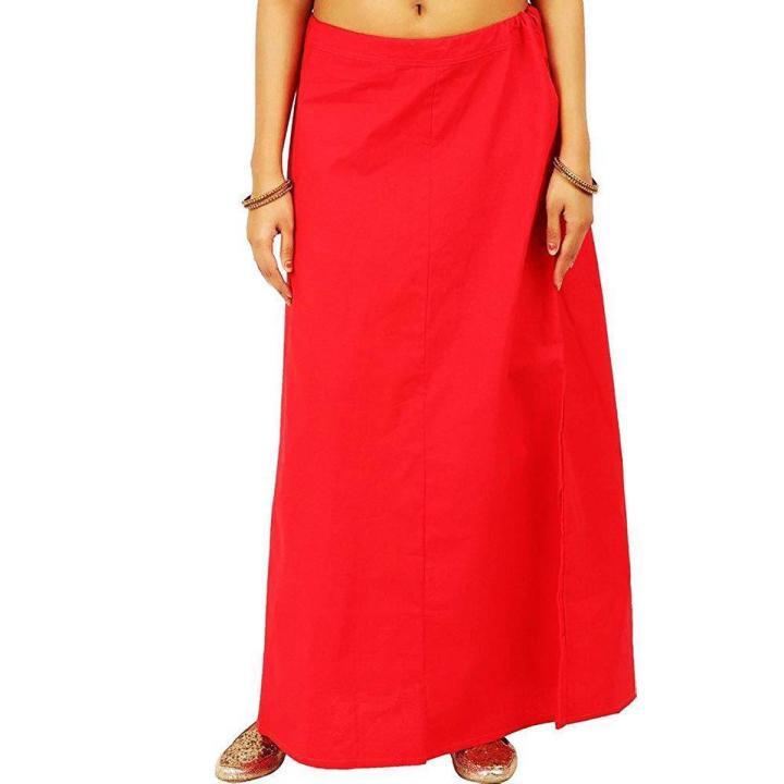 Red Saree Cotton Petticoat Best Qualityful for Women