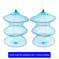 Foldable Floating Fish Protection Minnow Net Portable Fish Catching Cage Mesh Fishing Cage Perfect for Keeping Fish Crab Shrimp. 