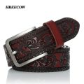Belts For Men High Quality Cow Genuine Leather Designer Belt Male Fashion Classic Vintage Pin Buckle Strap For Cowboy JeansBasketball. 