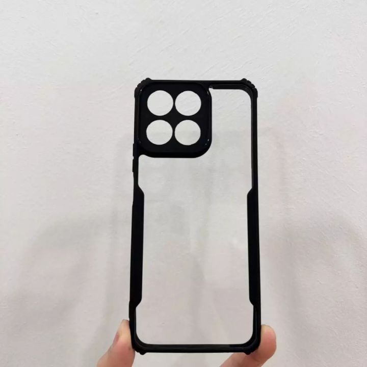 Honor%20X7c%20Back%20Cover%20Transparent%20Black%20Premium%20Quality%20Phone%20Case%20-%20Image%202