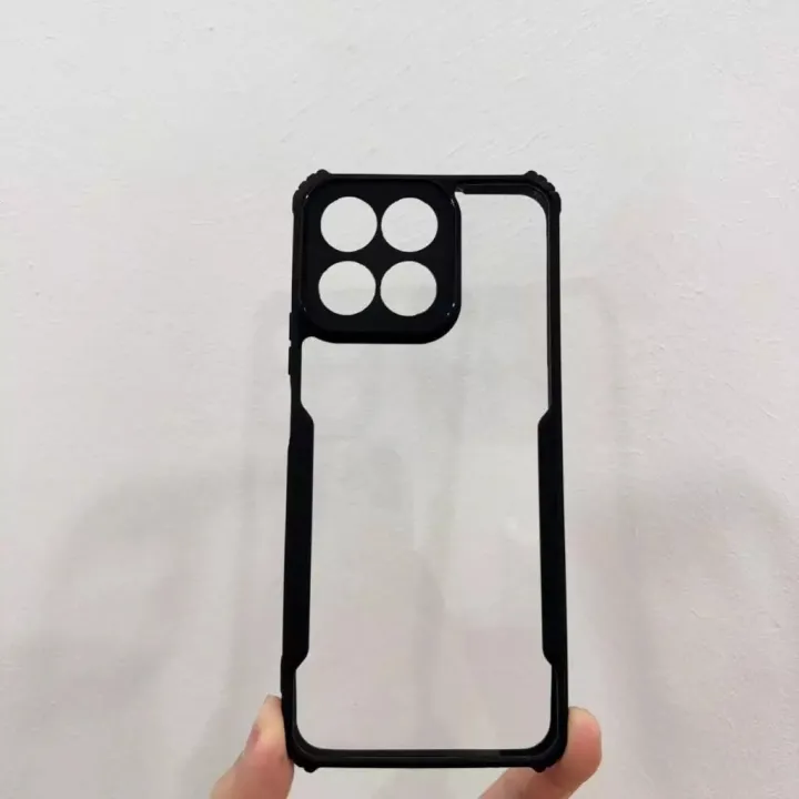 Honor%20X7c%20Back%20Cover%20Transparent%20Black%20Premium%20Quality%20Phone%20Case%20-%20Image%202