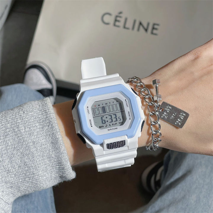 【Hengli jewelry story】Unicorn Square Dopamine Watch for Men and Women Couples Same Style Party Simple Fashion Sports Electronic Watch