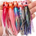 4.5 Inch PVC Sea Fishing Trolling Octopus Soft Bait Bait Fishing Lure Colorful Road Runner Bait Fishing Tackle. 