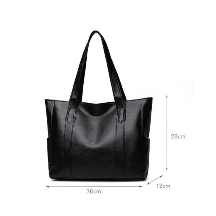 Solid%20Color%20Tote%20Bags%20Women's%20Fashion%20Bags%20Large%20Capacity%20Shoulder%20Bag%20Casual%20Tote%20Bags%20For%20Women%20PU%20Leather%20Handbags%20-%20Image%203