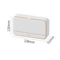 and Lid Wall-mounted Soap Box No-drill Installation Luxury Soap Dish Soap Tray Holder for Bathroom with Drainage. 