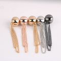New Magnetic Scarf Safty Pins with Tassel Chain Brooches for Women No Hole Muslim Hijab Scarf Buckle Pin Luxury Accessories. 