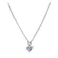 Double Layer Star Pendant Necklace for Women Alloy Silver Trendy Clavicle Chain. 