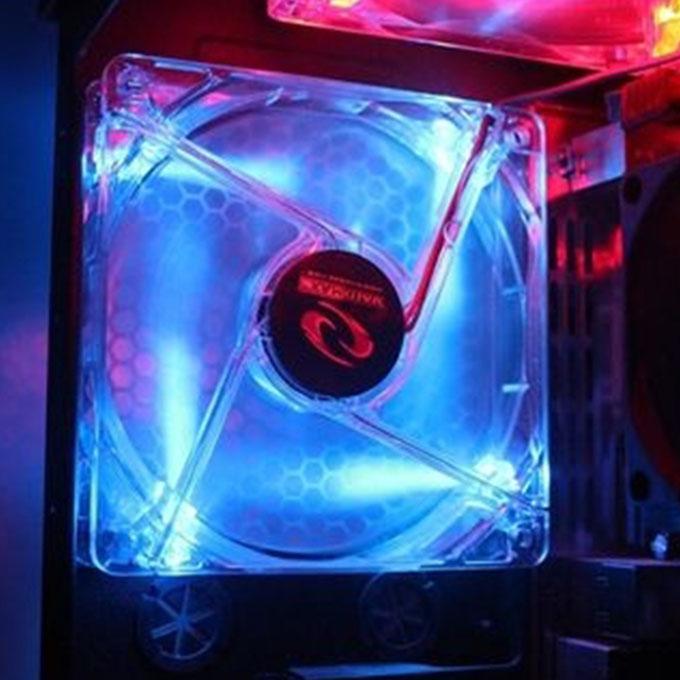 RGB CPU Cashing Lighting Fan Big - Blue