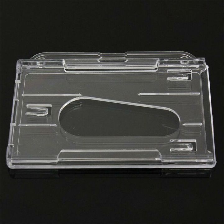 Horizontal%20Light%20Weight%20Clear%20ID%20Card%20Transparent%20Plastic%20Case%20Cover%20Card%20Holder%20Enclosed%20Oyster%20-%20Image%203