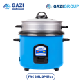 Gazi Rice Cooker FRC-2.8L-2P Blue Double Pot Non-Stick & Stainless Steel. 