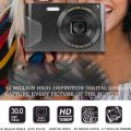 C8 4K 2.7-inch LCD Screen HD Digital Camera Retro Camera,Version: 48W Upgraded Version Black.