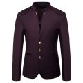 Chinese Style Mandarin Stand Collar Business Casual Wedding Slim Fit Blazer Men Casual Suit Jacket Male Coat 4XL Wearhouse. 