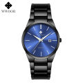 WWOOR Top Brand Watch Men Quartz Business Sports Luxury Gold Black Waterproof Calendar Wristwatches Relojes Hombre 8875.