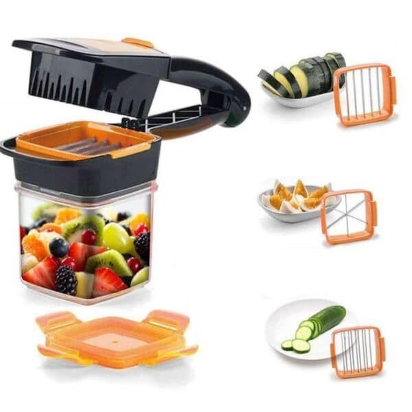 Nicer Dicer Quick 5 in 1 Vegetable Cutter Slicer/ Quick Dicer Fruit Vegetable Cutter Set.