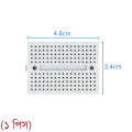 Breadboard Mini Solderless PCB Bread Board Universal Prototype for Test Develop DIY for Arduino 4.6x3.4 CM 170 Holes. 