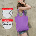 SamiaCrafts Multi Color High Quality Cotton Canvas Tote Bag with Premium Quality Zipper for Everyday Daily Use. 