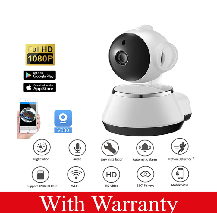V380 Wifi Ip Camera 360 Degree Cctv Camera, Wireless Mini Cc Camera ...