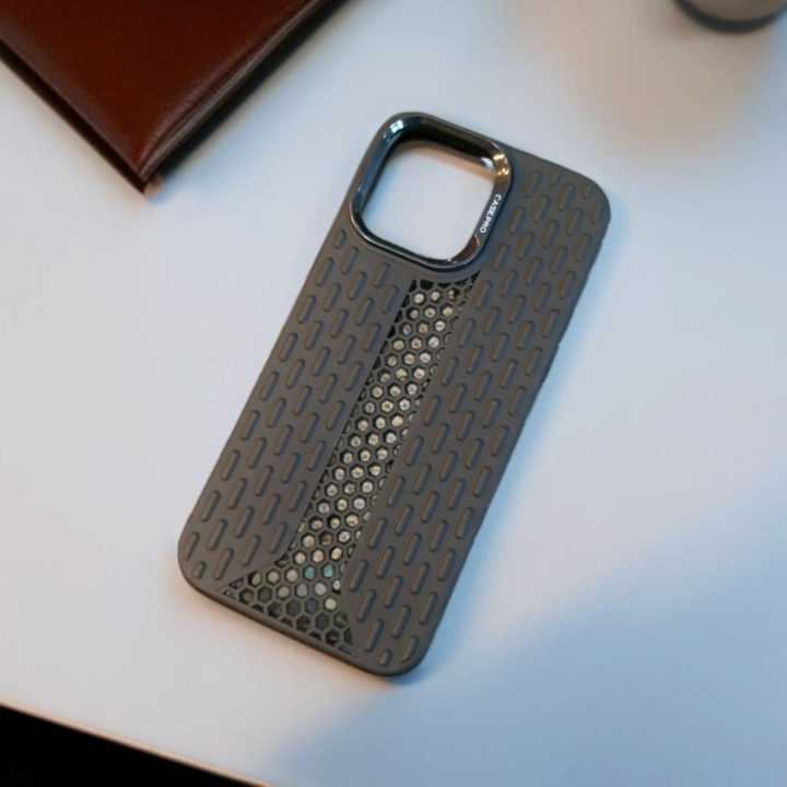 For Apple iPhone 15 Pro Max Luxury Soft Silicon Hollow Cooling Casing Cover-E_Store