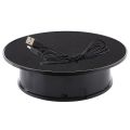 (NEW) 20cm 360 Degree Electric Rotating Turntable Display Stand Photography Video Shooting Props Turntable, Load 1.5kg, Powered by Battery & USB. 