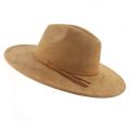Suede Top Hat 9.5cm Wide Brim Fedora Hat Men Women Autumn Winter Felt Jazz Hats Classic Church Fedoras Chapeau Sombrero Mujer.