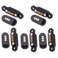5 Pairs Spring Loaded Magnetic Pogo Pin Connector 3 Positions Magnets Pitch 2.3MM Through Holes Male Female Probe. 