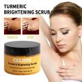 Turmeric Body Scrub Cleaning Exfoliation Removal Dark Spots Melanin Brighten Whitening Moisturizing Skin care peeling Cream.