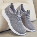 Shoes women's 2024 spring new foreign trade women's shoes flying woven mesh running shoes shoes soft soles casual sneakers women. 