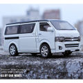 1:32 Toyota Hiace Van Diecasts Alloy Car Luxurious Simulation Toy Vehicles Metal Car 6 Doors Open Model Car Sound Light Toys For Gift.