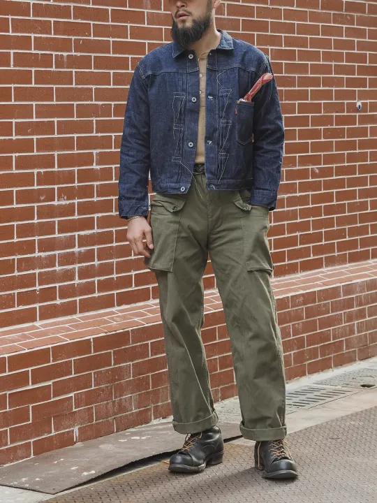 Bronson%2044806XX%20Type%201%20Denim%20Jacket%20WWII%20Model%20S506XX%20Men's%20Jean%20Jacket%20Selvedge%20-%20Image%205