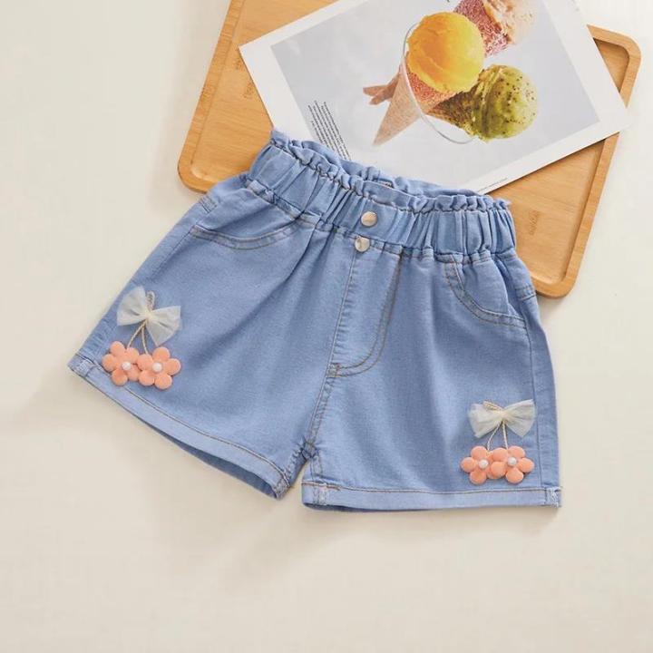 Outerwear%20Pants%20for%20Baby%20Girls%20Summer%20Slim%20Medium%20Sized%20Children's%20Shorts%20Denim%20Shorts%20for%20Girls%20Summer%202024%20New%20-%20Image%207