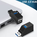 Wireless USB 3.0 HUB Adapter Extender Mini Splitter Box 3 Ports U Disk Reader.