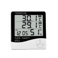 HTC-2 Indoor LCD Digital Temperature Humidity Meter Thermometer With Alarm Clock - Wall Clock.