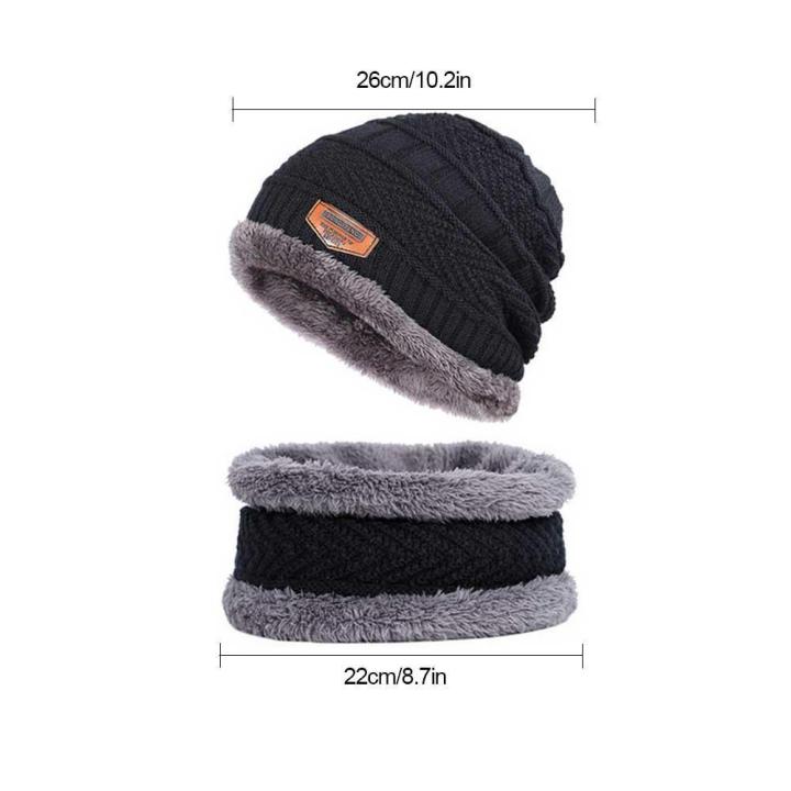 Winter%20Beanies%20balaclava%20Knit%20Neck%20Warmer%20Hats%20Men%20Women%20Beanies%20Fleece%20Wool%20Liner%20Thick%20Hat%20Scarf%20Sets%20-%20Image%204