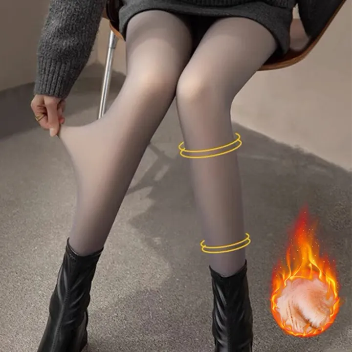New%20Winter%20Thermal%20Leggings%20Women'S%20Warm%20Tights%20Fleece%20Pants%20Slim%20Translucent%20Pantyhose%20High%20Waist%20Thick%20Stockings%20-%20Image%204