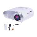1080p Mini Multimedia LED Projector - 320x240 Resolution, 1000:1 Contrast Ratio, 50 Lumens, HDMI Port.