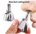 Stainless Steel Nose Hair Trimmers Nasal Hair Groomers Ear Hair Razor Manual Cutter. 