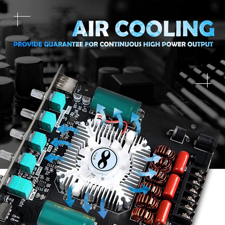 ZK-HT21%202.1%20Channel%20Power%20Amplifier%20Board%20160W*2%20+%20220W%20Bluetooth%20Power%20Amp%20-%20Image%205