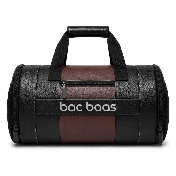 Bacbaas Premium Barrel Duffel Gym Bag – Sleek, Functional & Urban Ready