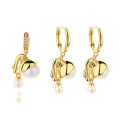 Oil painting girl natural freshwater pearl pendant empty tray 925 silver high-end sense light luxury exquisite ins style necklace jewelry.