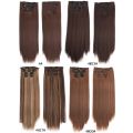 【Clearance sale】 20 colors 16 clips Long Straight Synthetic Hair Extensions Clips in High Temperature Fiber Hairpiece.